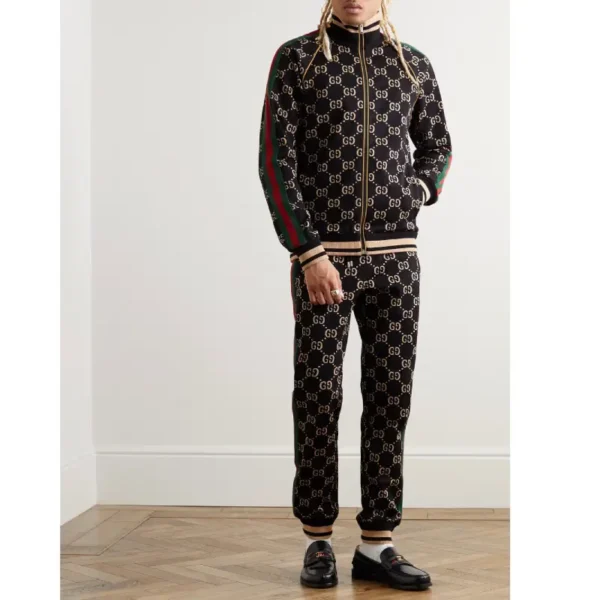 Black Gucci GG Pattern Tracksuit