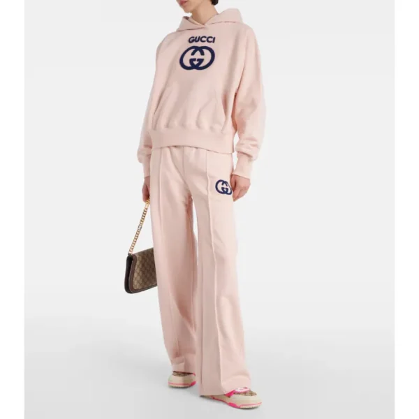 Pink Gucci Interlocking G Cotton Jersey Tracksuit